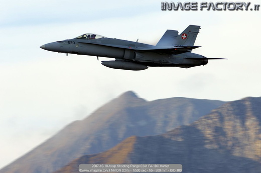 2007-10-10 Axalp Shooting Range 0241 FA-18C Hornet